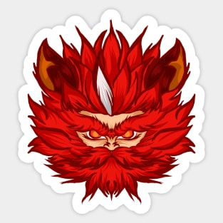 Aulus The Leonin Fighter Sticker